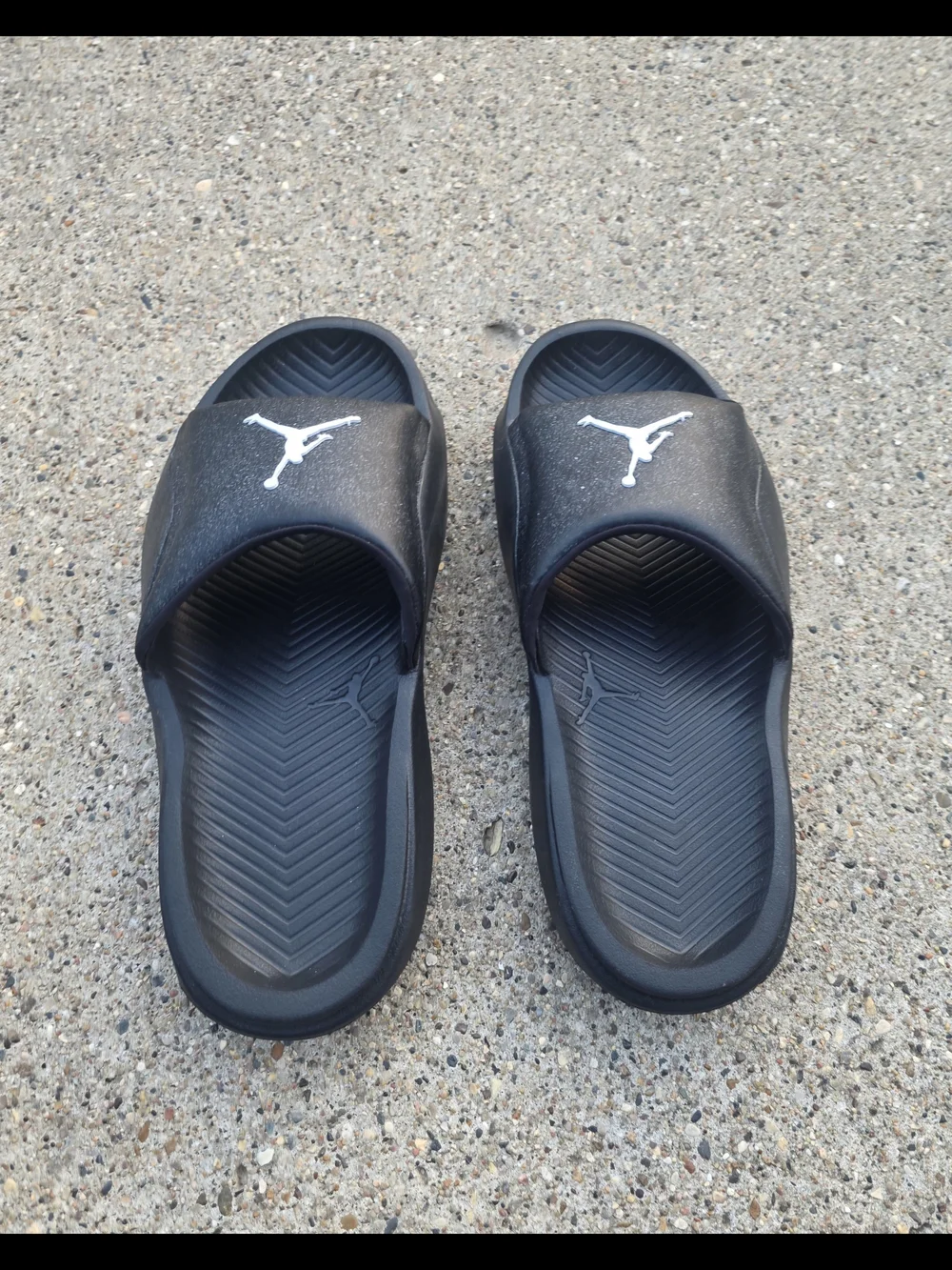 Jordan Black Slide Sandals Jumpman Logo Youth Boys 7